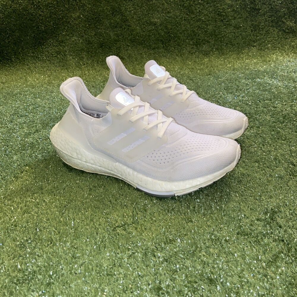 Adidas Ultraboost 21 Triple White Women’s Size 5 Shoes Running Sneakers